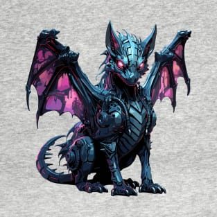 Cyberpunk Dragon Vector Graphic T-Shirt